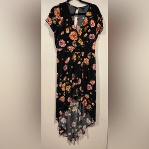 Floral Overlay Romper